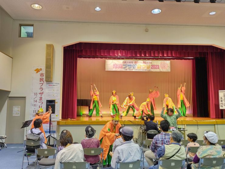 岩倉鳴子踊り五条川桜　ステージ